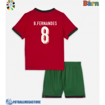 Fotballdrakt Barn Portugal Bruno Fernandes #8 Hjemmedraktsett EM 2024 Kortermet (+ Korte bukser)